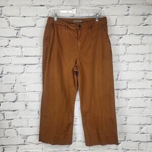 Garnet Hill Cropped Jeans Womens 12 Organic Cotton normcore corpcore office